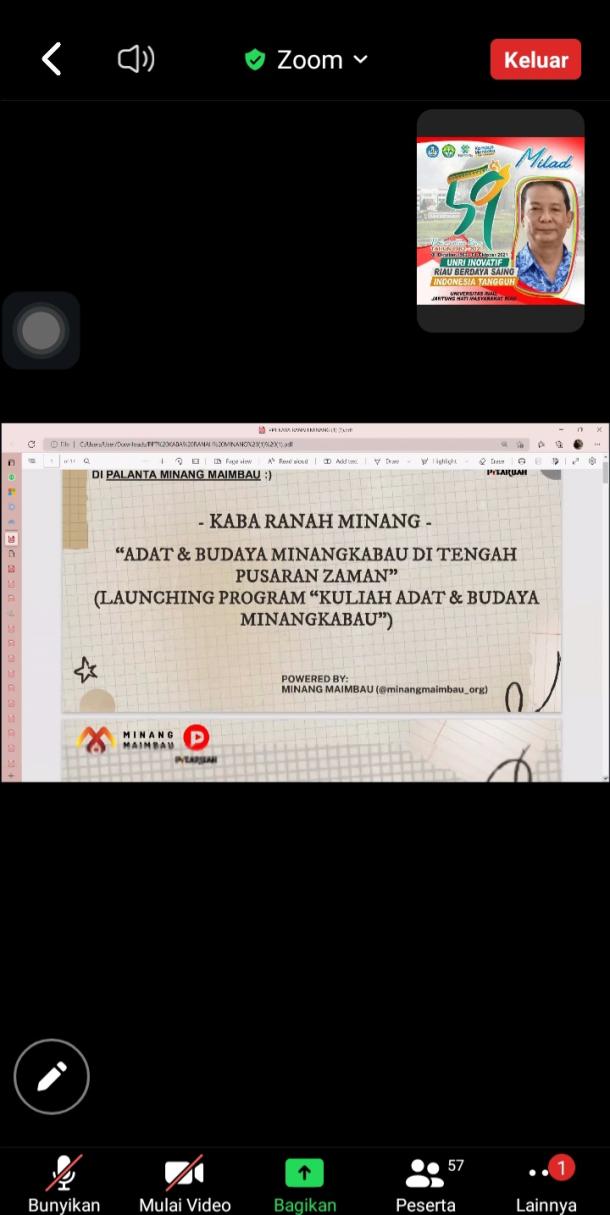 Aprimas: Banyak Tokoh Terkenal Berasal dari Minangkabau