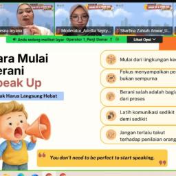 Webinar Speak Up & Stand Out Tingkatkan Kemampuan Public Speaking Mahasiswa